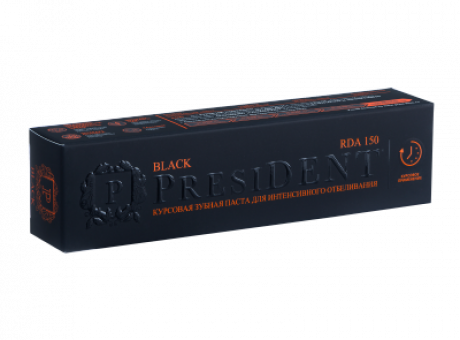зубная паста PRESIDENT Black (150 RDA) 50 мл *r