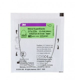 Дуга нитиноловая Unitek Super Elastic .017x.025 ВЧ  ФIII 3М
